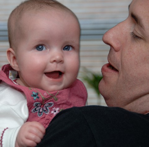 Katie with her dad