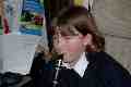 Joanna playing the clarinet
