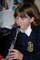 Joanna playing the clarinet