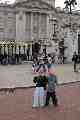Emily and James in front of Buckingham Palace
