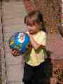 Emily with ball