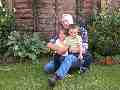 Emily and James with Uncle Peter
