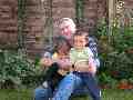 Emily and James with Uncle Peter