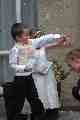 James, Emily and Tadhg (with confetti)